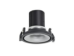 DM202157  Bolor 12 Tridonic Powered 12W 3000K 1200lm 24° CRI>90 LED Engine Black/Silver Fixed Recessed Spotlight, IP20
